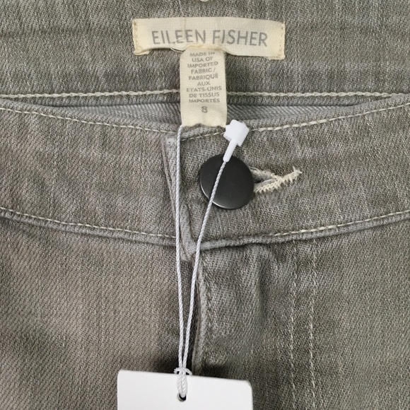 Eileen Fisher Organic Gray Boyfriend Jeans 8 - Picture 4 of 8